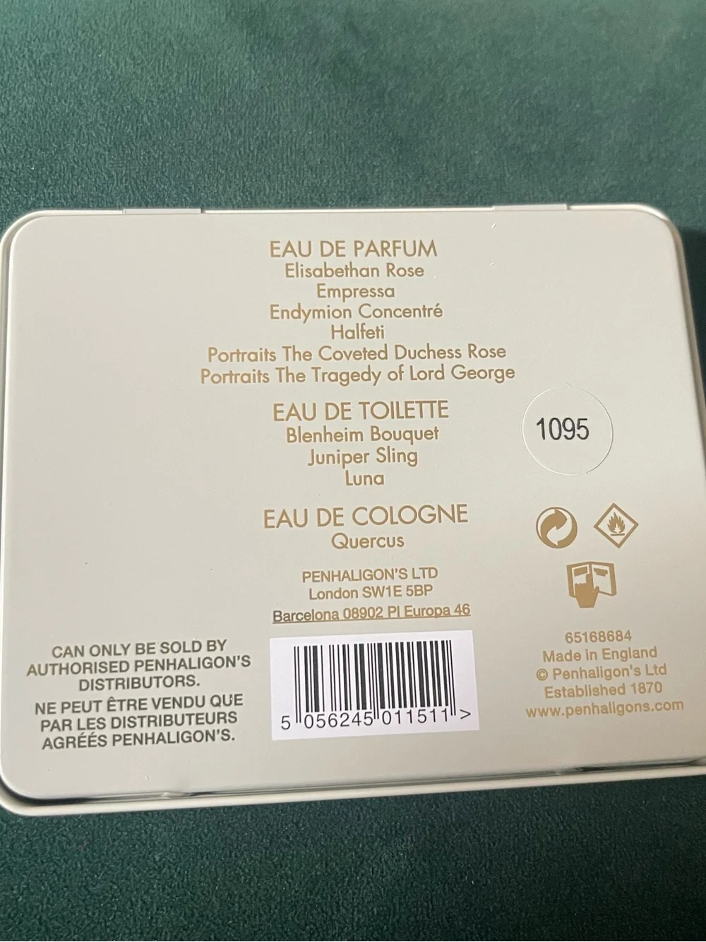 Penhaligon's White & Gold Scent Library Tin - Mini Fragrance Set